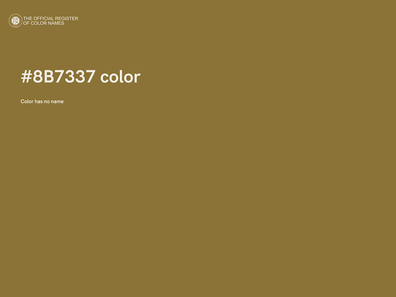 #8B7337 color image