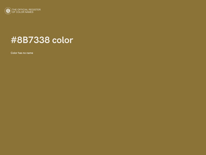 #8B7338 color image
