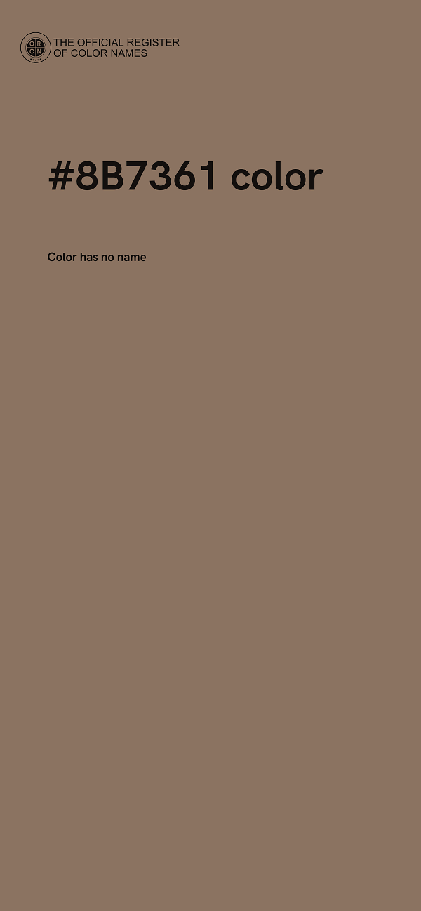 #8B7361 color image