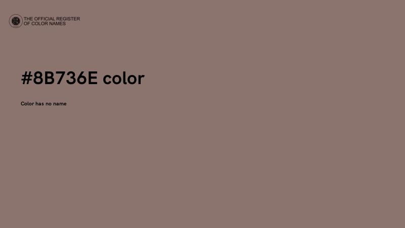 #8B736E color image