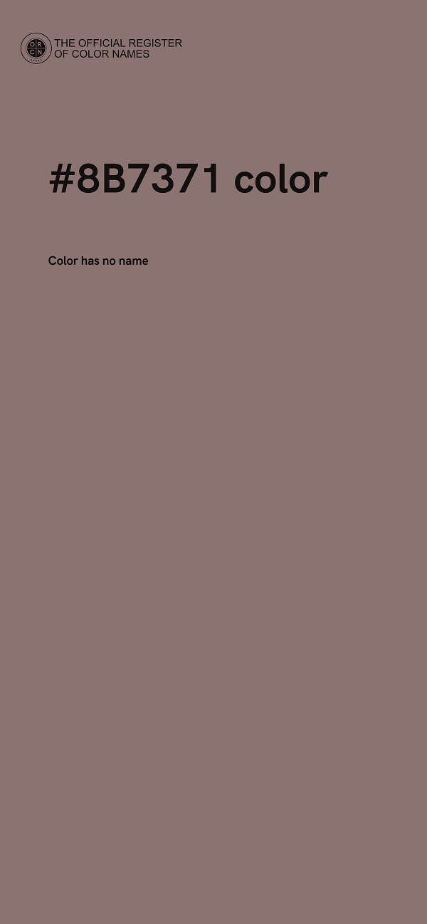 #8B7371 color image