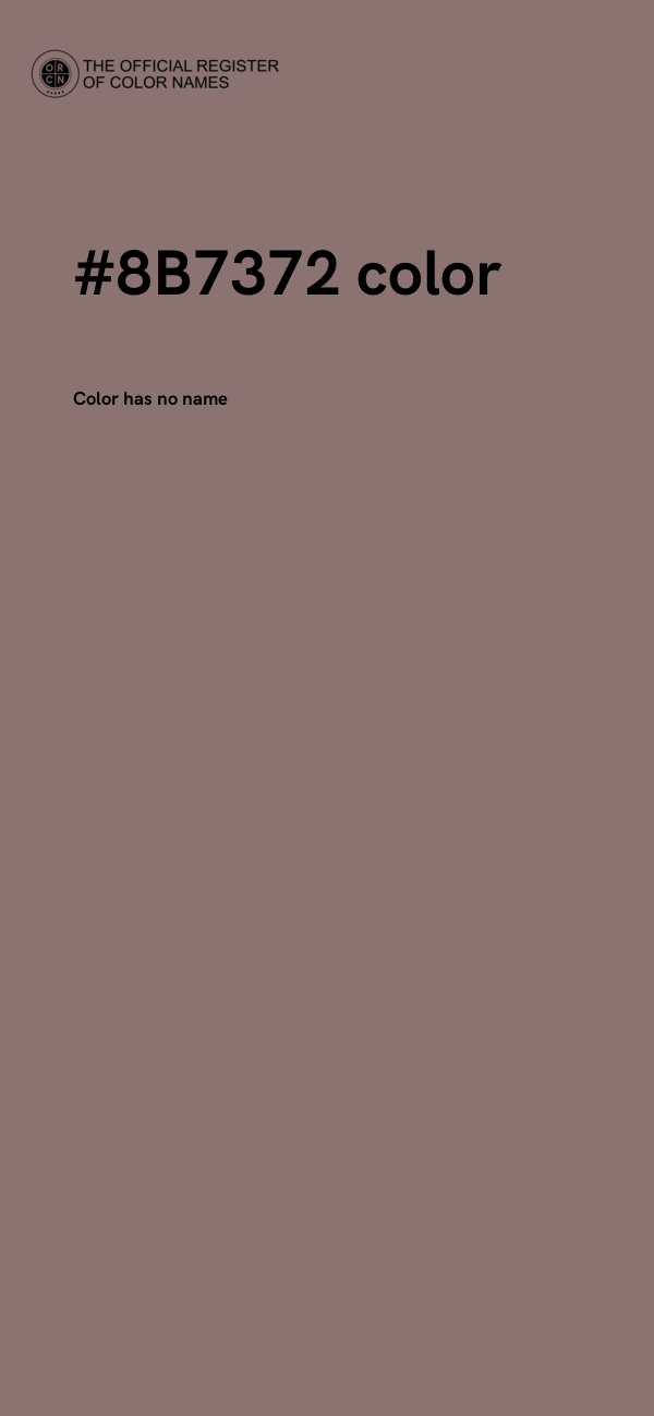 #8B7372 color image