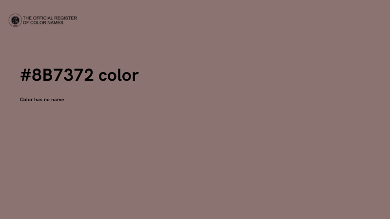 #8B7372 color image