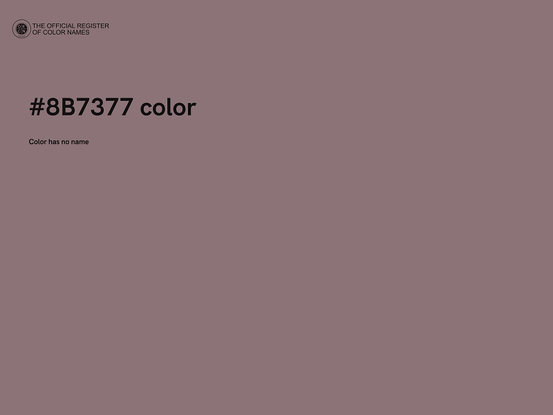 #8B7377 color image
