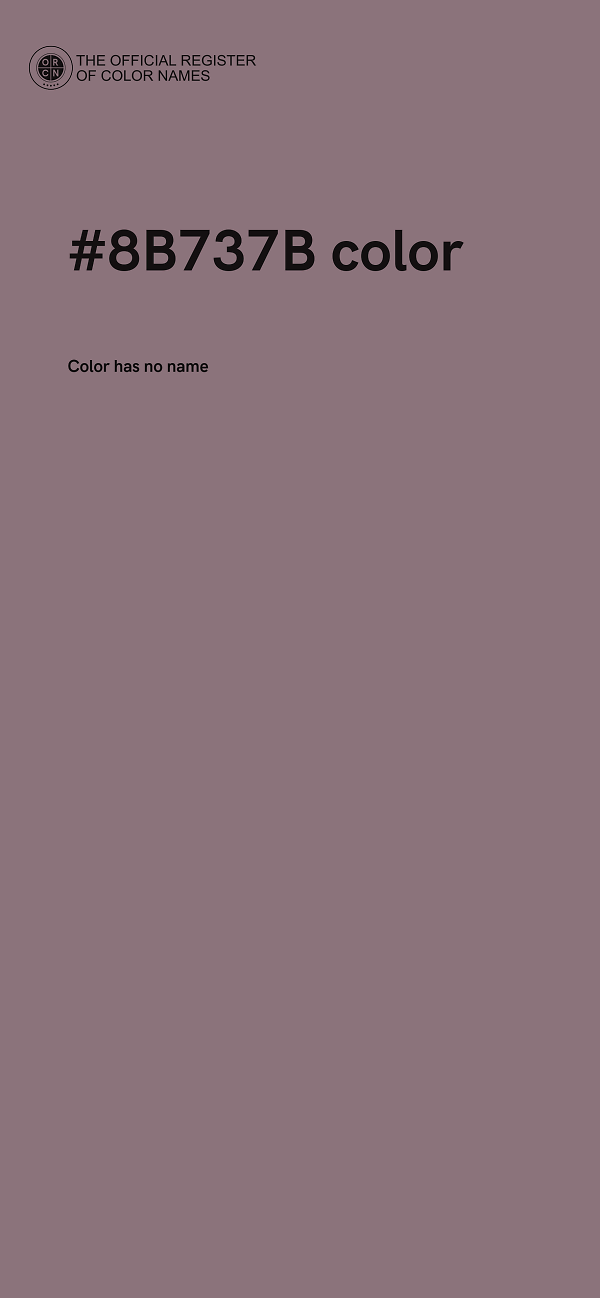 #8B737B color image
