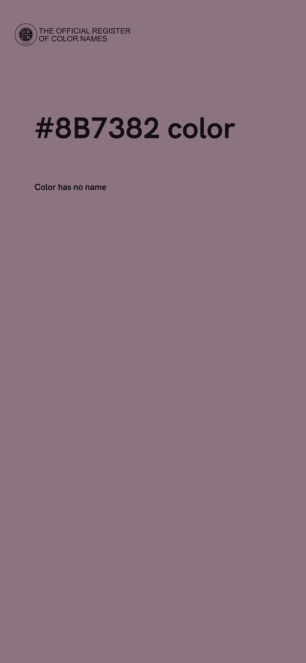 #8B7382 color image