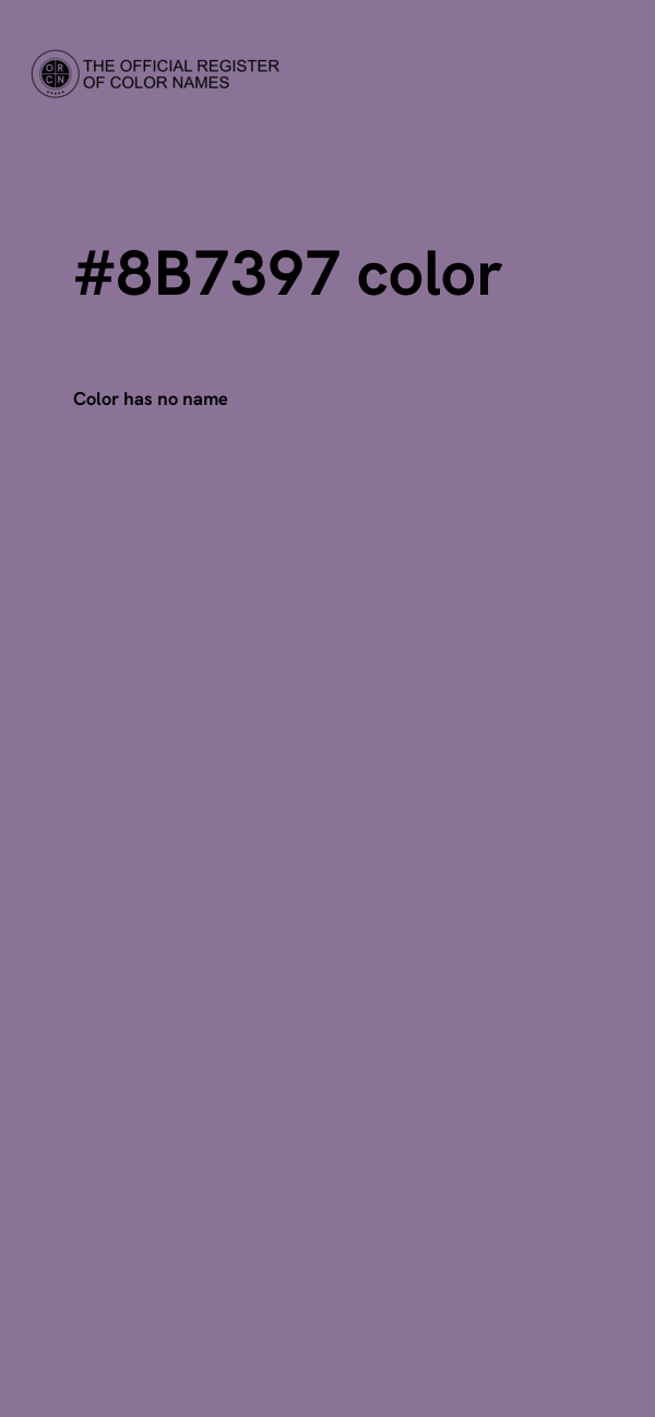#8B7397 color image