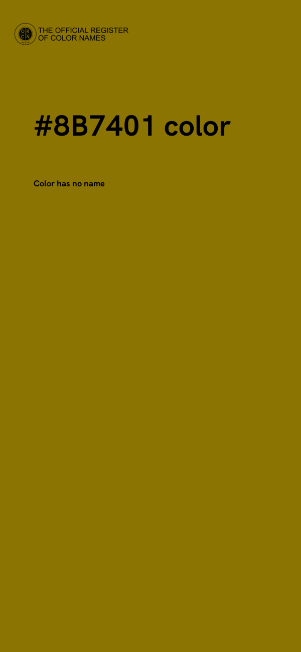 #8B7401 color image