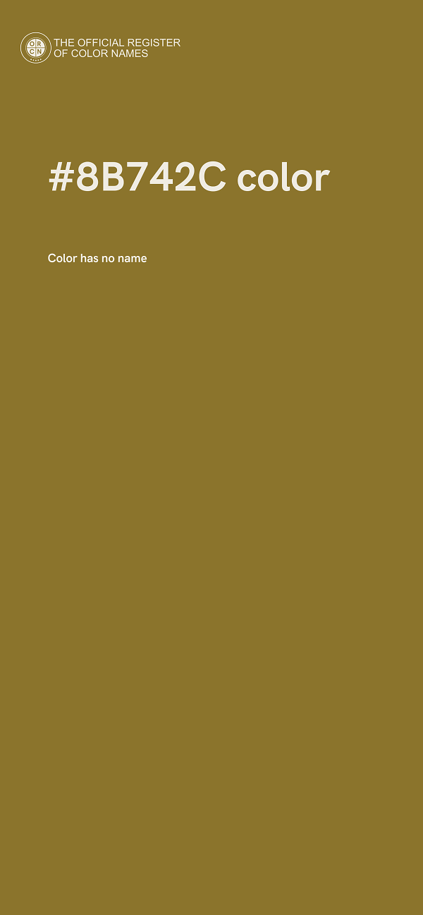#8B742C color image