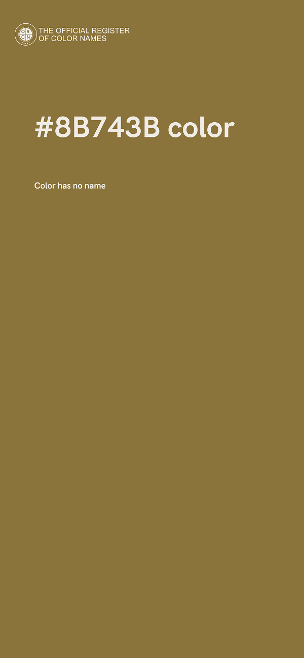 #8B743B color image