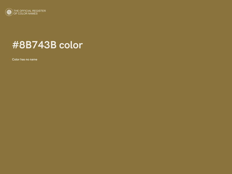 #8B743B color image