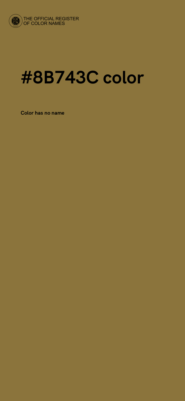 #8B743C color image
