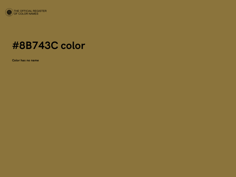 #8B743C color image