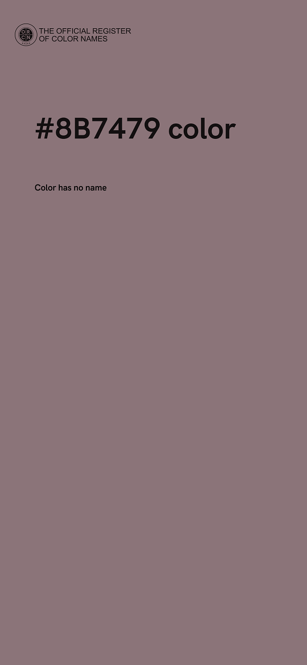 #8B7479 color image