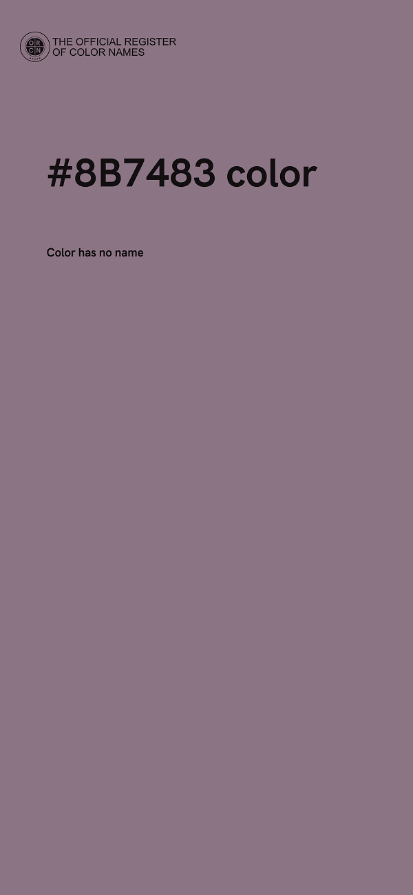 #8B7483 color image