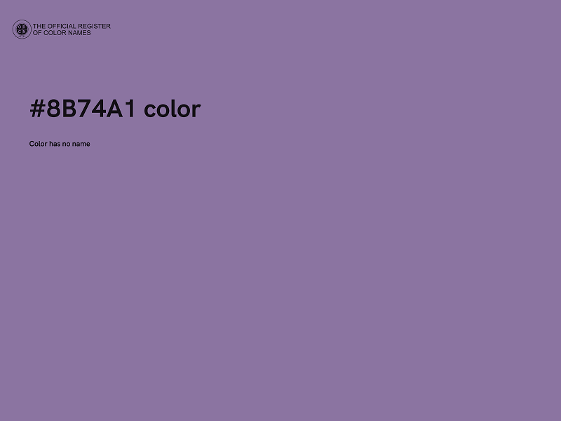 #8B74A1 color image