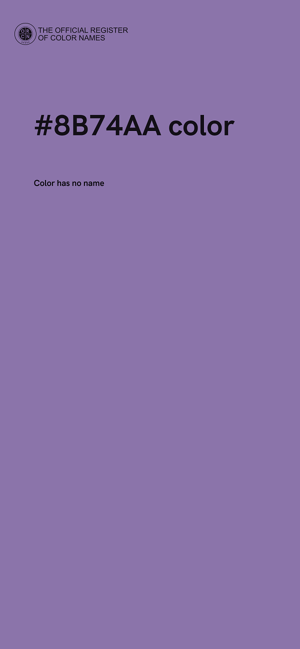 #8B74AA color image