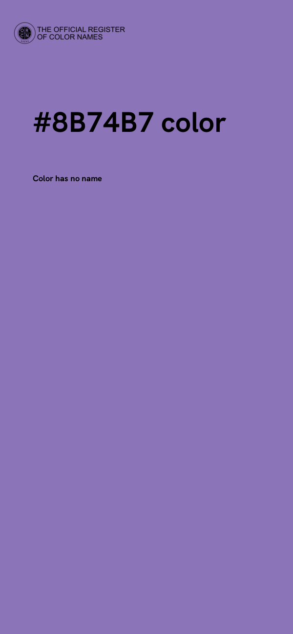 #8B74B7 color image