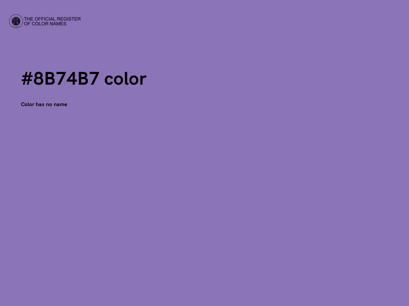 #8B74B7 color image
