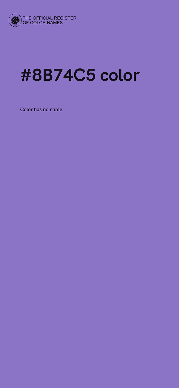 #8B74C5 color image