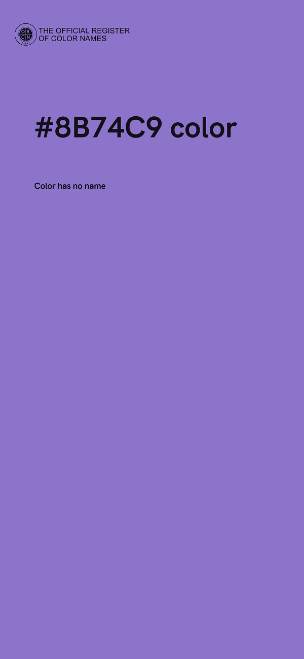 #8B74C9 color image