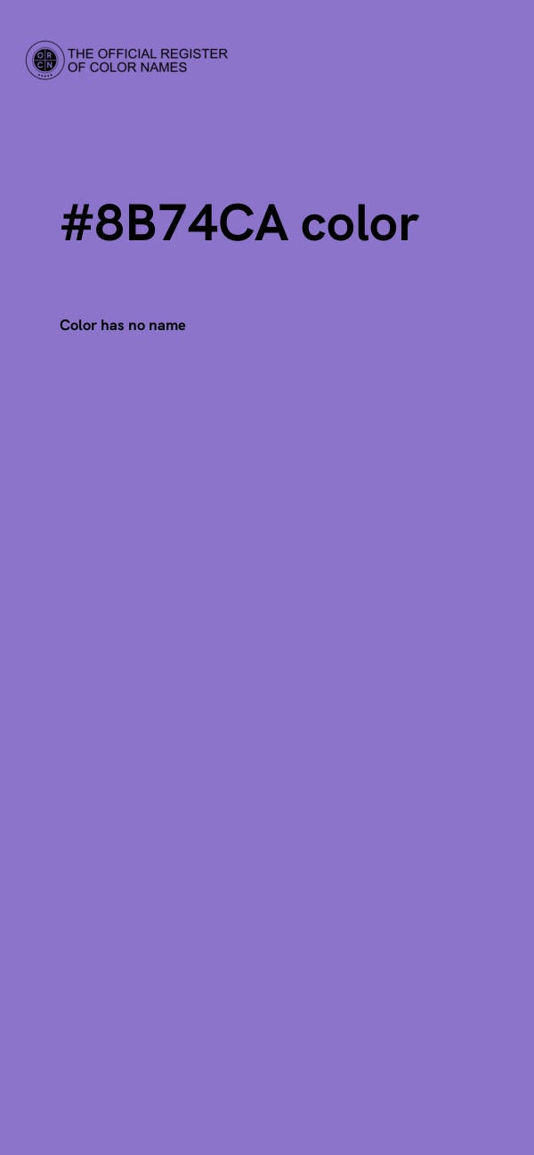 #8B74CA color image