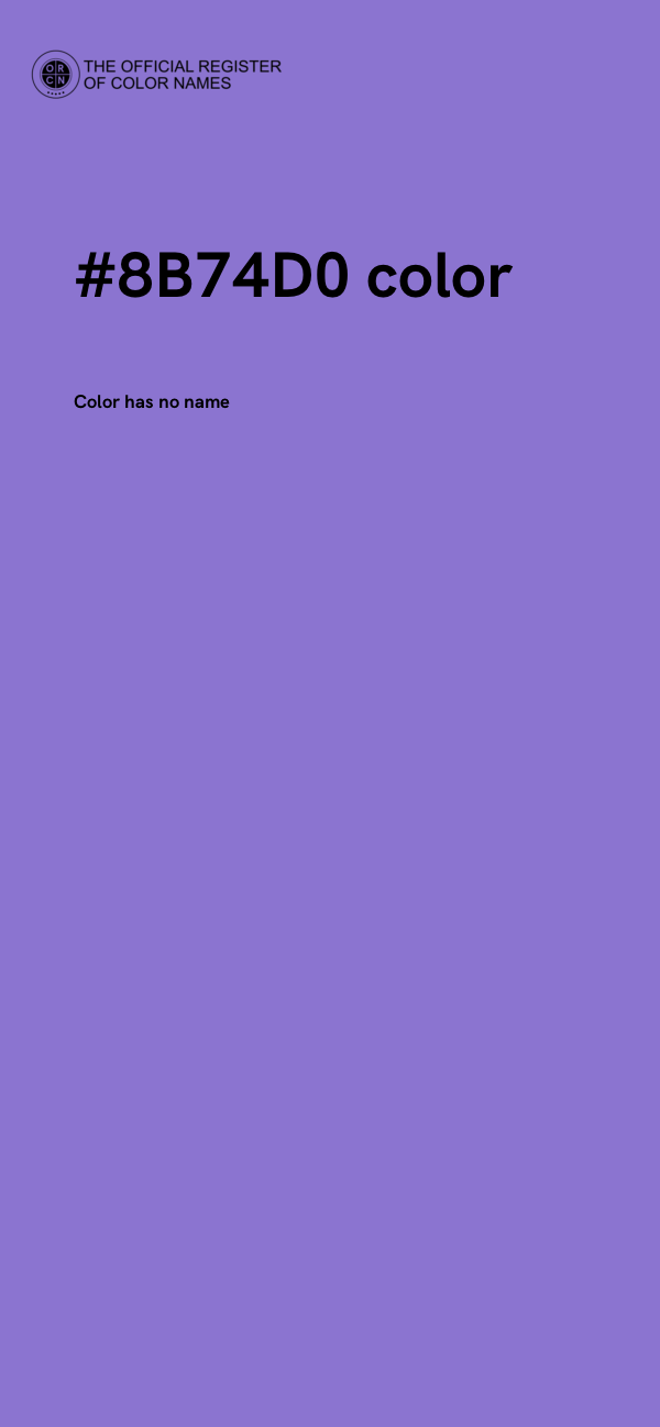 #8B74D0 color image