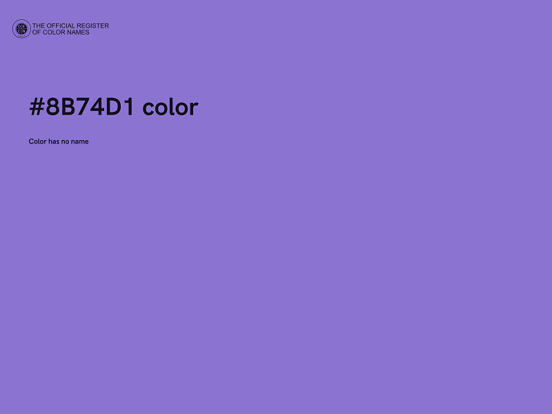 #8B74D1 color image