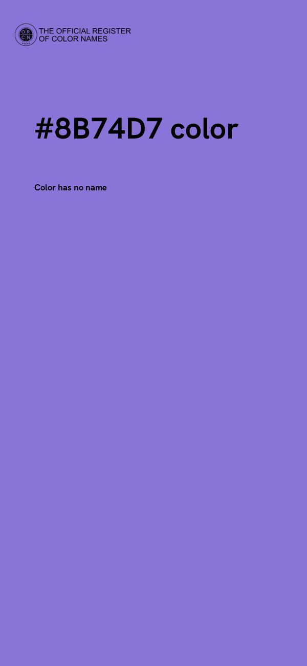 #8B74D7 color image
