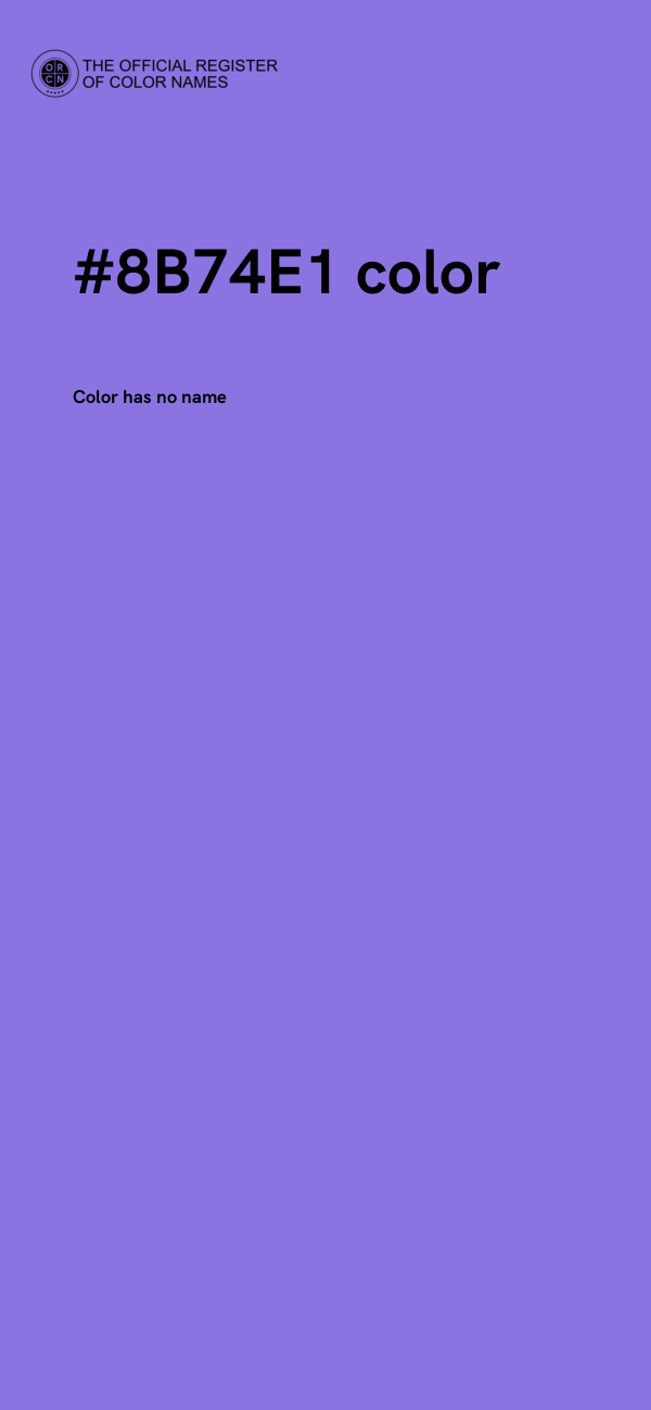 #8B74E1 color image