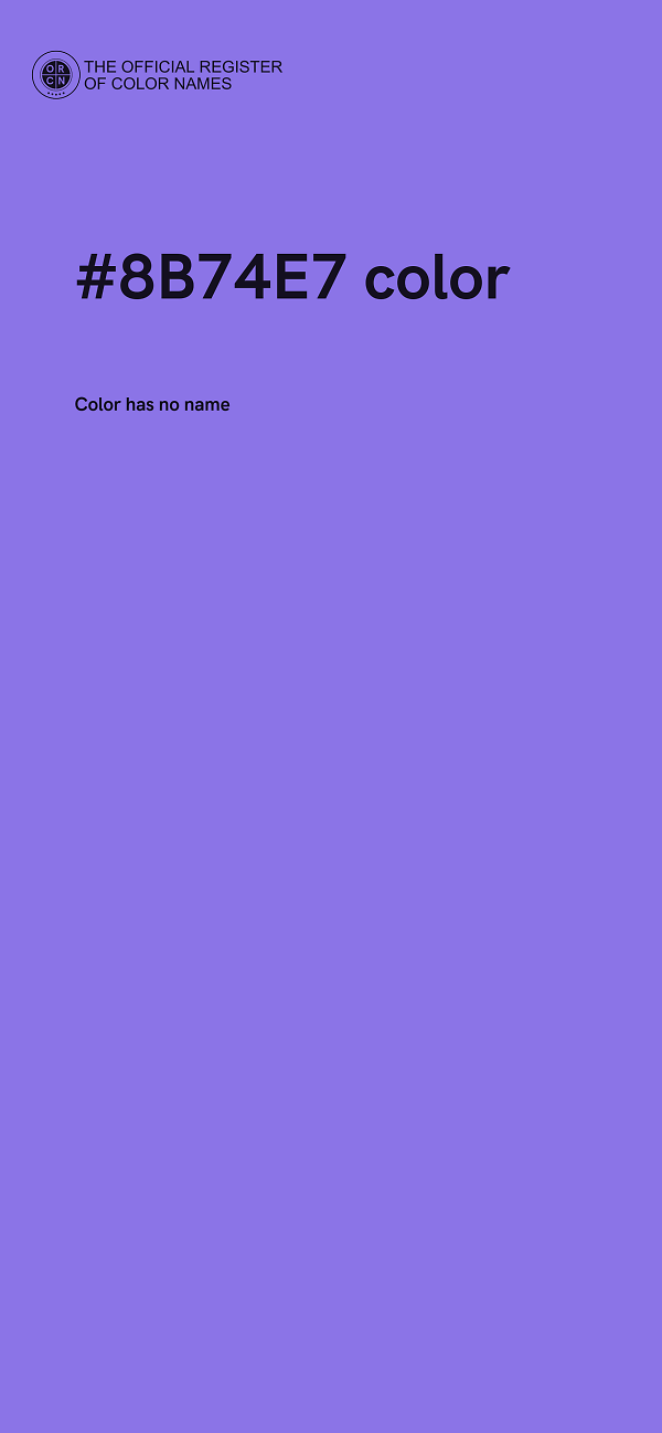 #8B74E7 color image