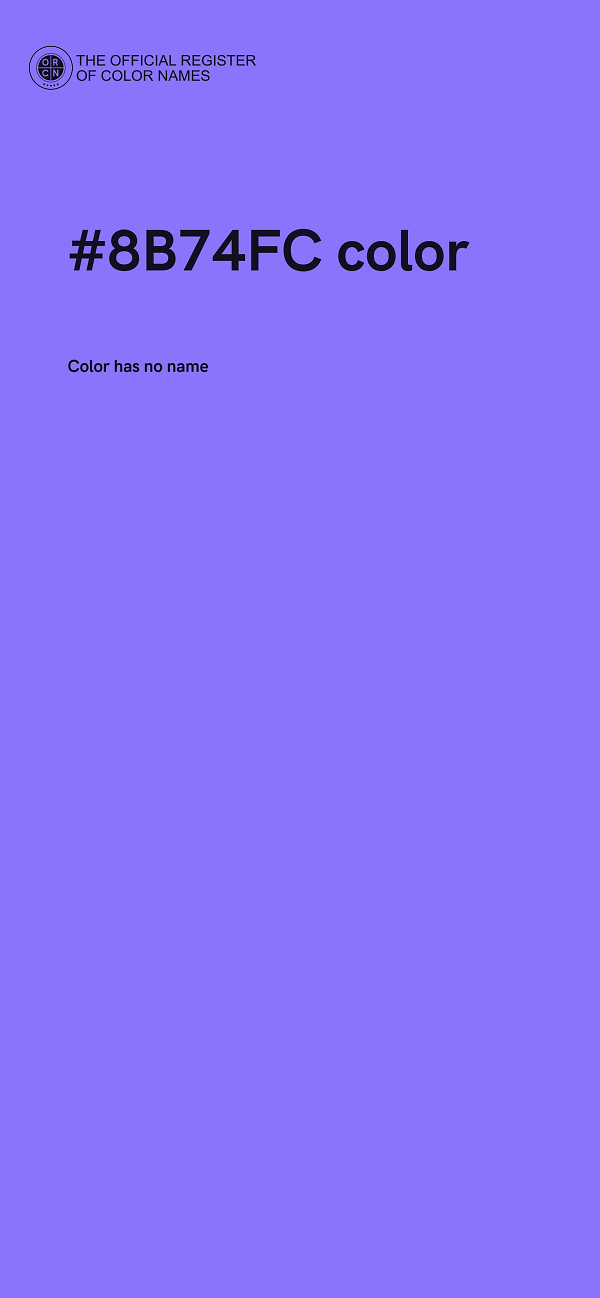 #8B74FC color image