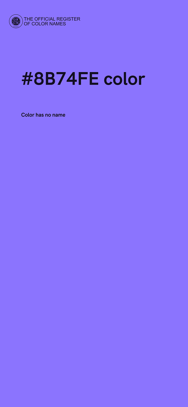 #8B74FE color image