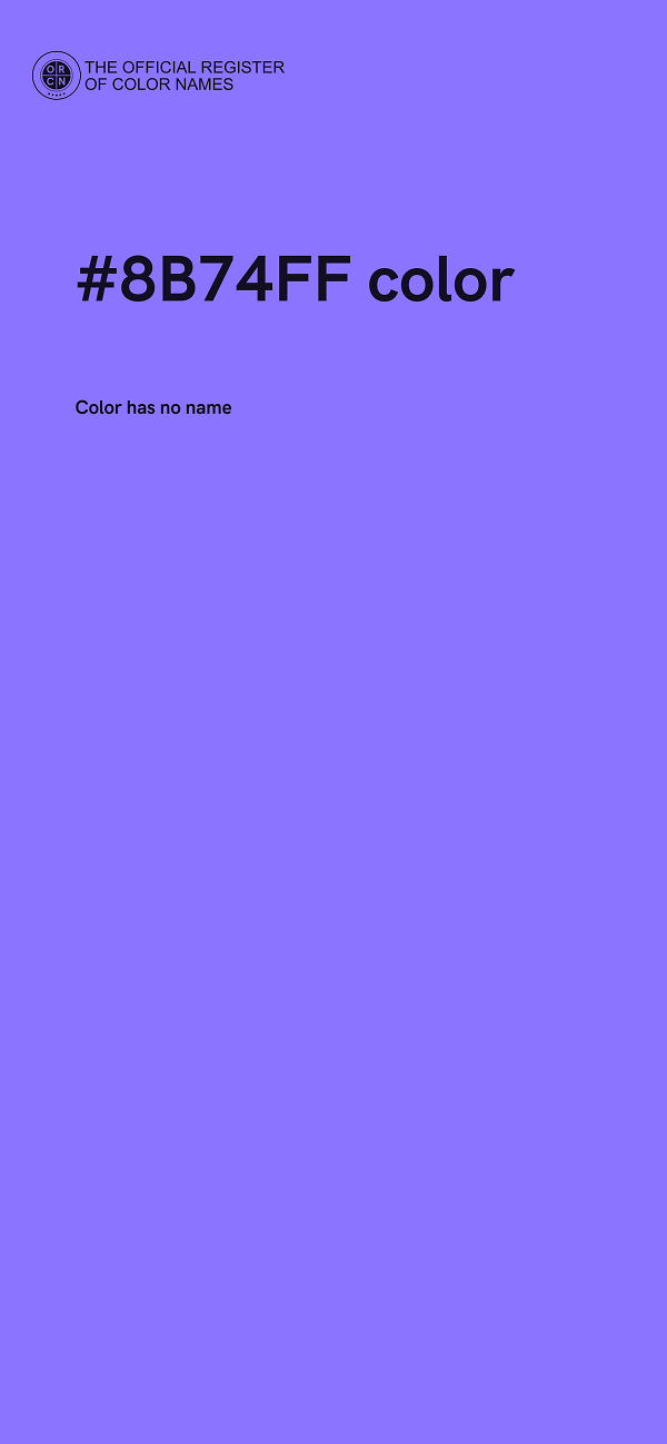 #8B74FF color image