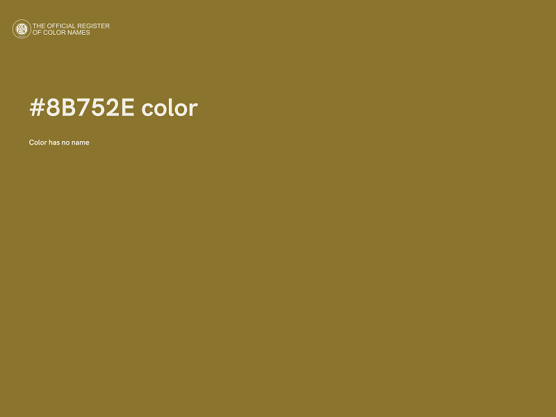 #8B752E color image