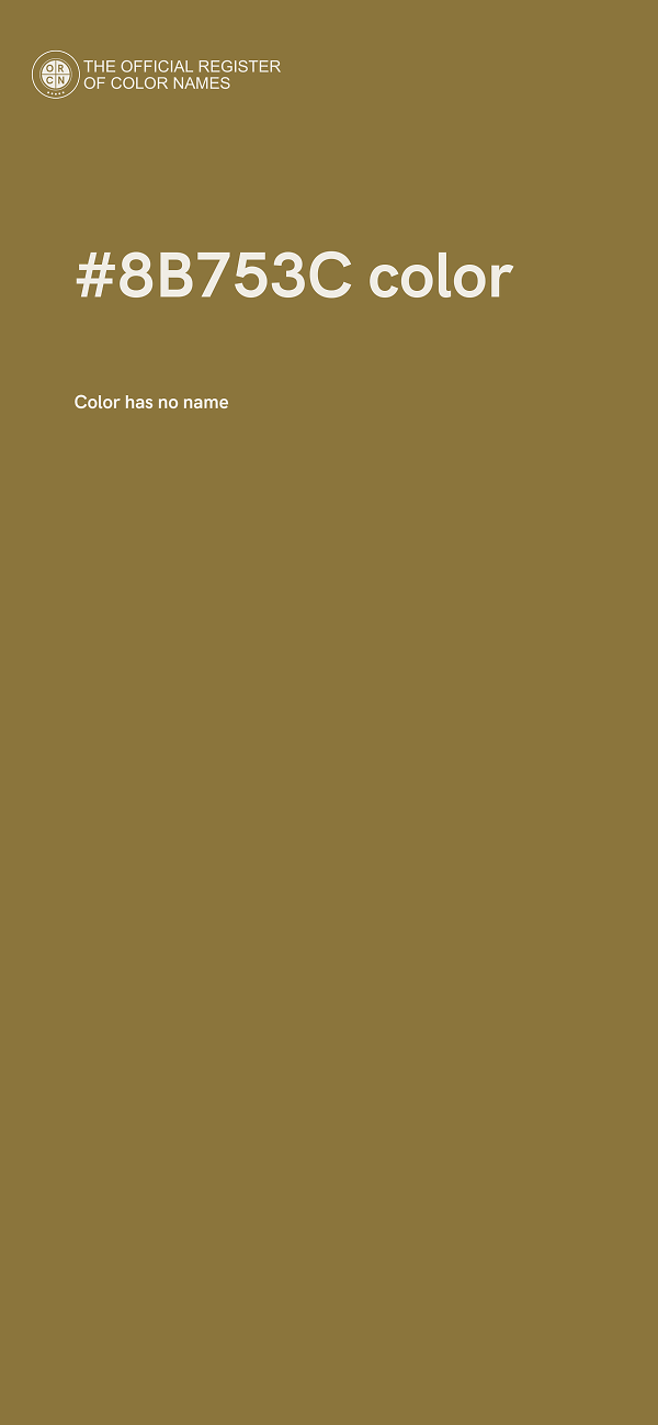 #8B753C color image