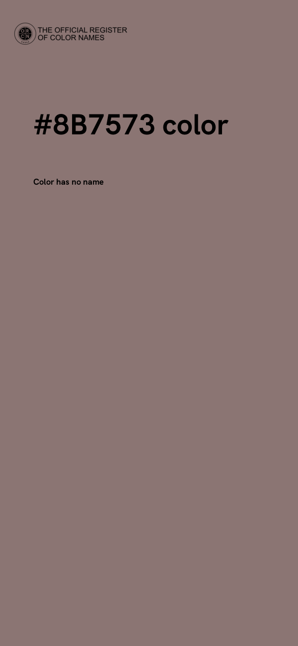 #8B7573 color image
