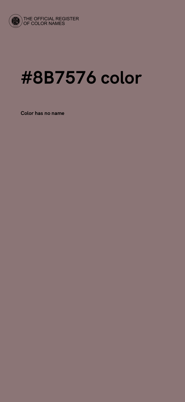 #8B7576 color image