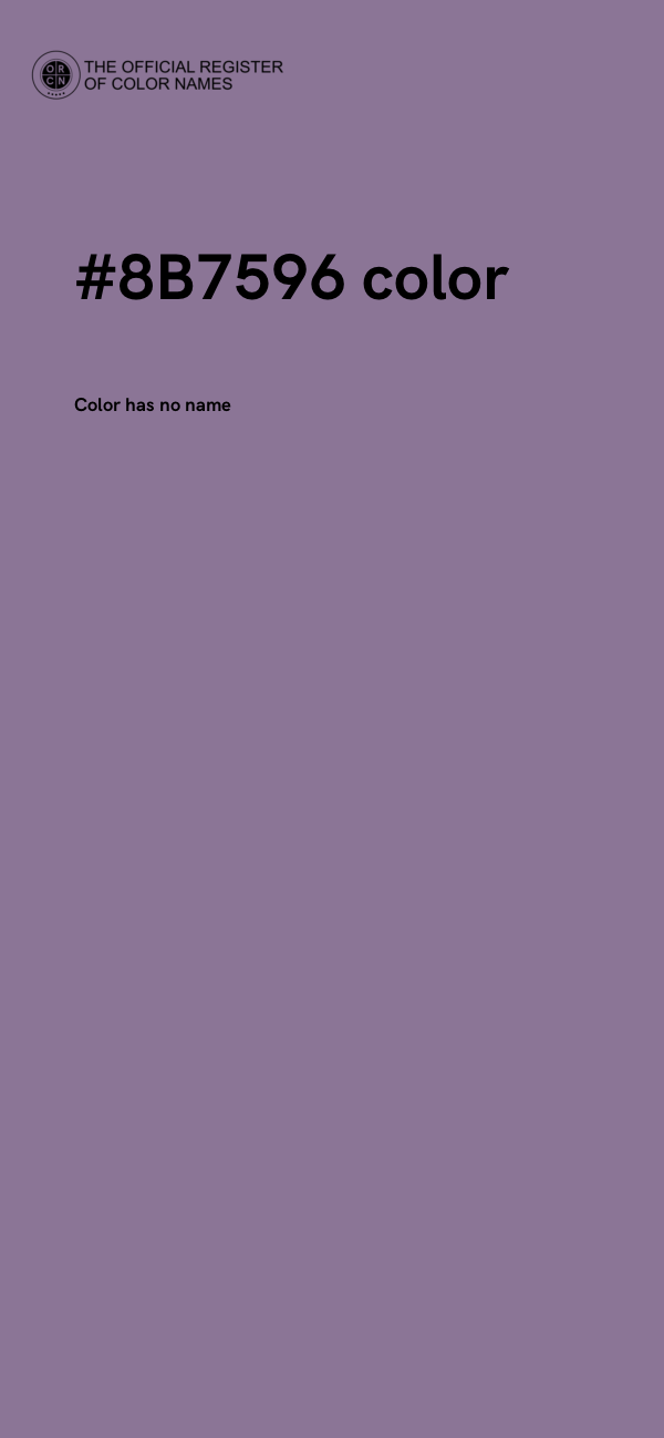 #8B7596 color image
