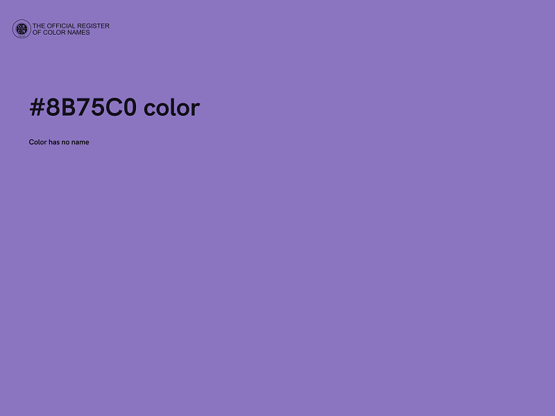 #8B75C0 color image