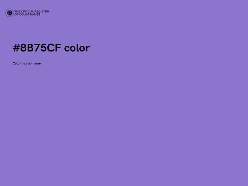 #8B75CF color image