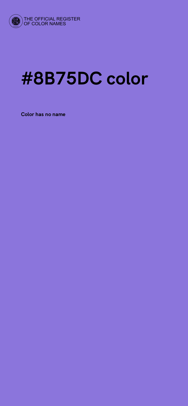 #8B75DC color image