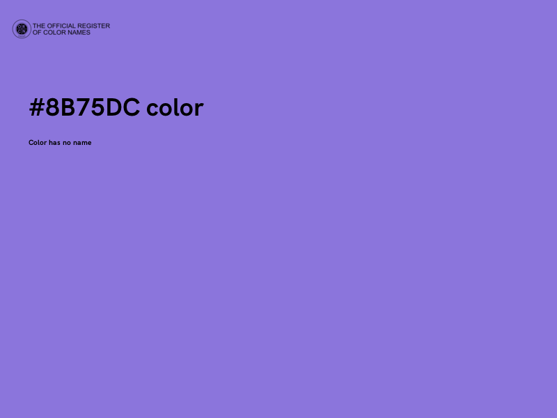 #8B75DC color image
