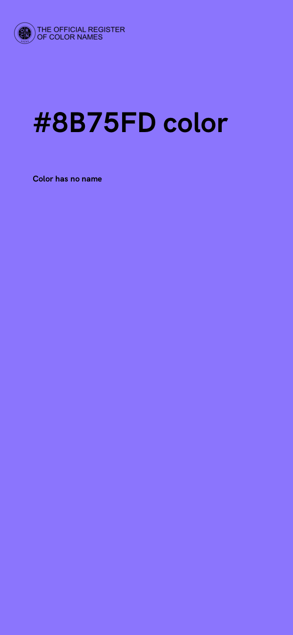 #8B75FD color image