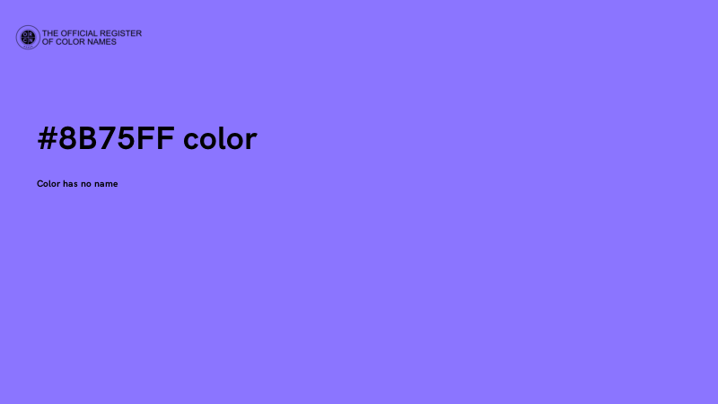 #8B75FF color image