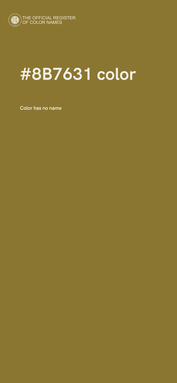 #8B7631 color image