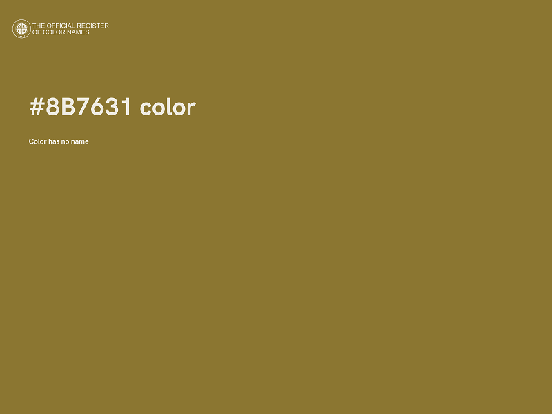 #8B7631 color image