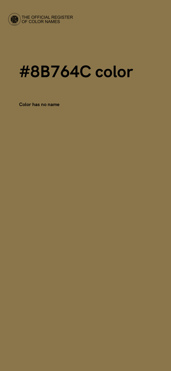 #8B764C color image