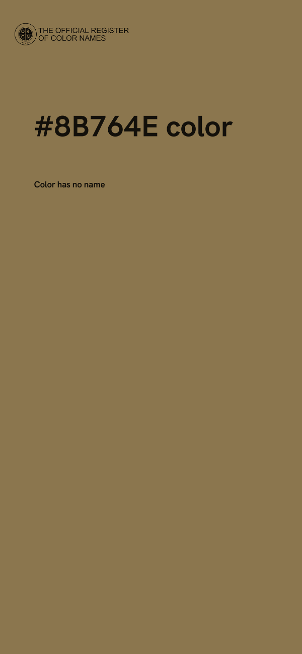 #8B764E color image