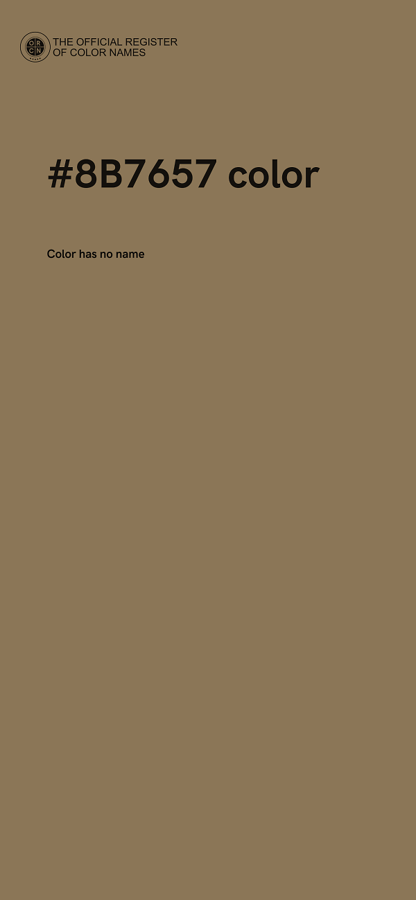 #8B7657 color image
